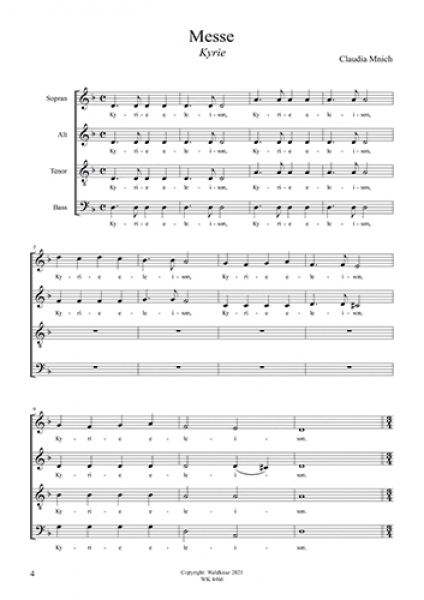 Messe für gemischten Chor SATB