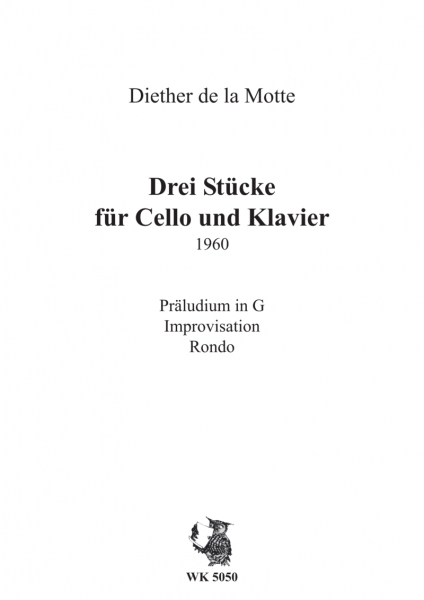 3 Stücke für Cello und Klavier (1960)