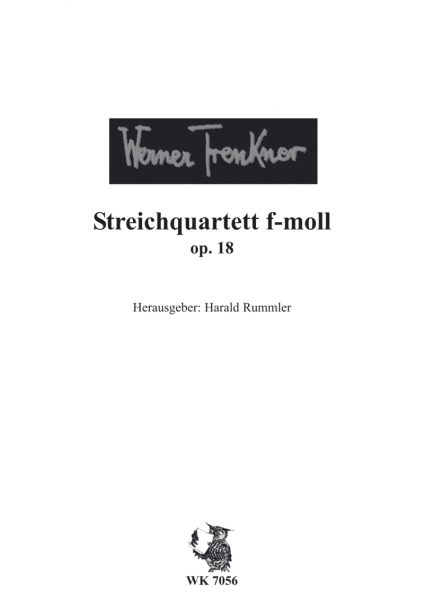 Streichquartett f-Moll op. 18 für 2 Violinen, Viola und Violoncello