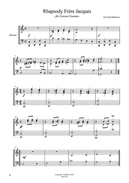 Brückner, Christoph - Rhapsody über "Frère Jacques"