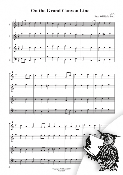 Lieder der Völker, Blockflötenquartette, Heft 19 - USA I