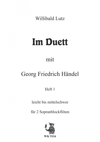 Im Duett mit Georg Friedrich Händel Heft 1 - für 2 Sopranblockflöten