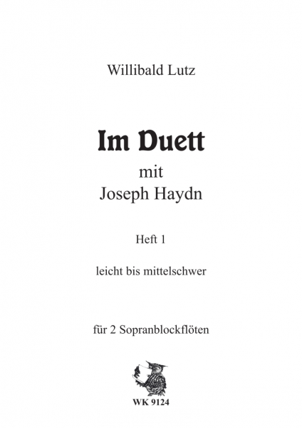 Im Duett mit Joseph Haydn Heft 1 - für 2 Sopranblockflöten