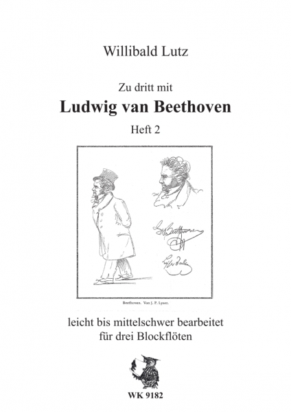 Zu dritt mit Ludwig van Beethoven - Heft 2 - für 3 Blockflöten