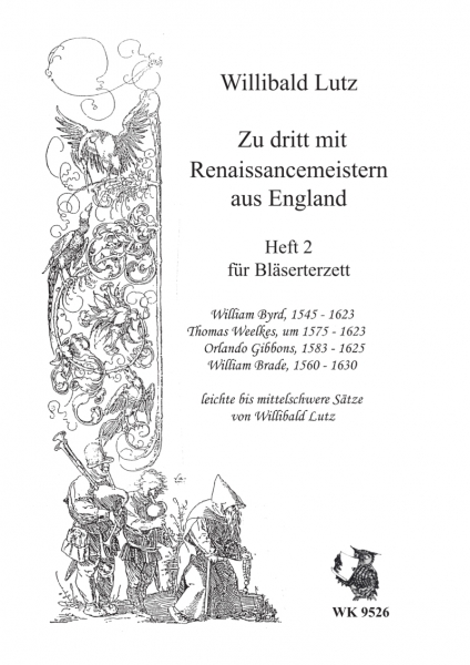 Zu dritt mit Renaissancemeistern aus England - Heft 2 - für Bläser-Terzett