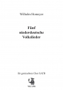 Fünf niederdeutsche Volkslieder - SATB