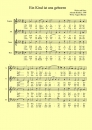 Weihnachtslied - Ein Kind ist uns geboren - für Chor SATB a cappella
